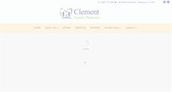 Desktop Screenshot of clementdental.com