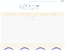 Tablet Screenshot of clementdental.com